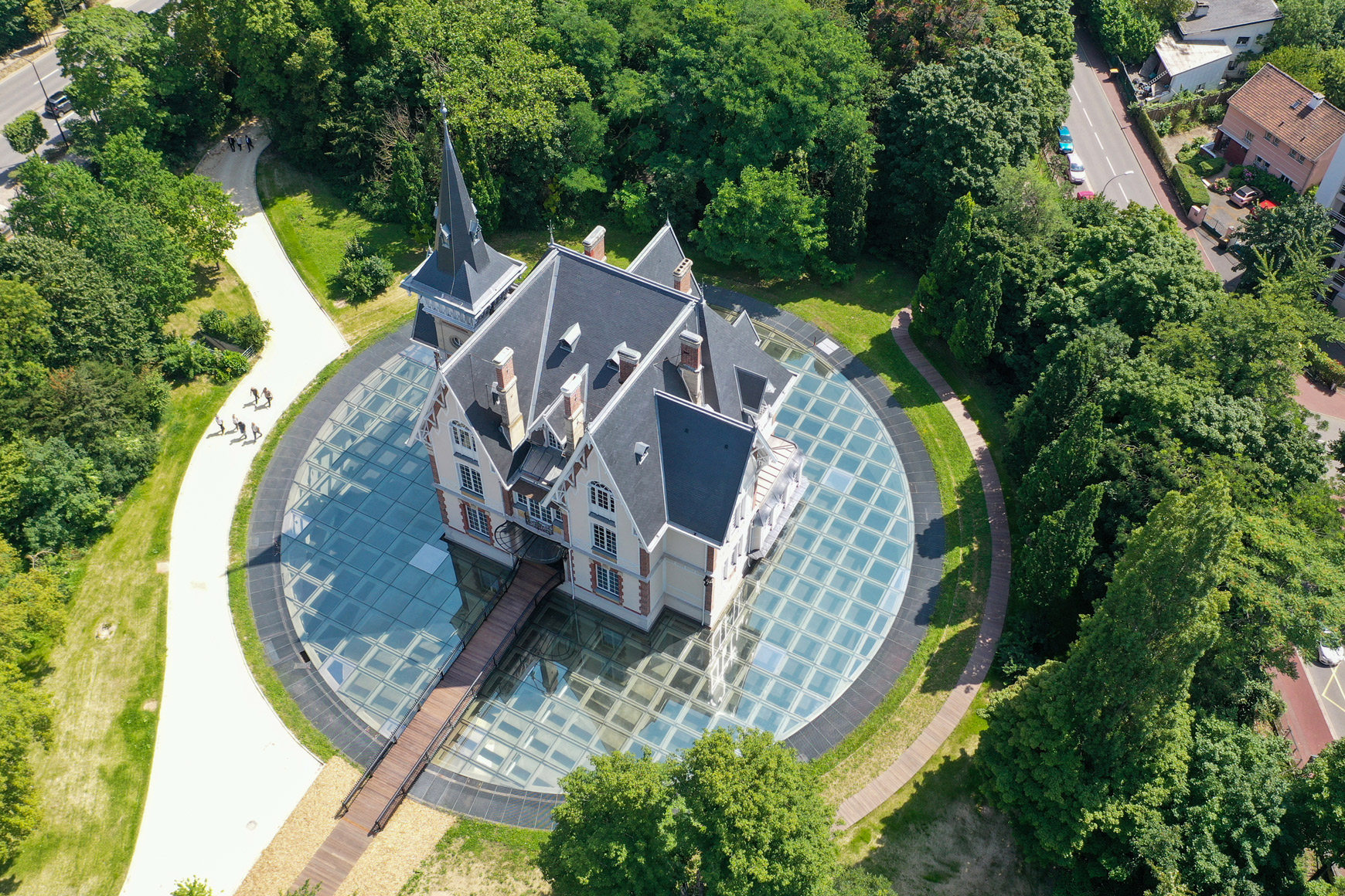 Château saint Léger vu d'en haut